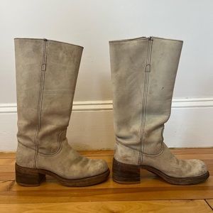 Vintage Frye Campus 14L Boots black label